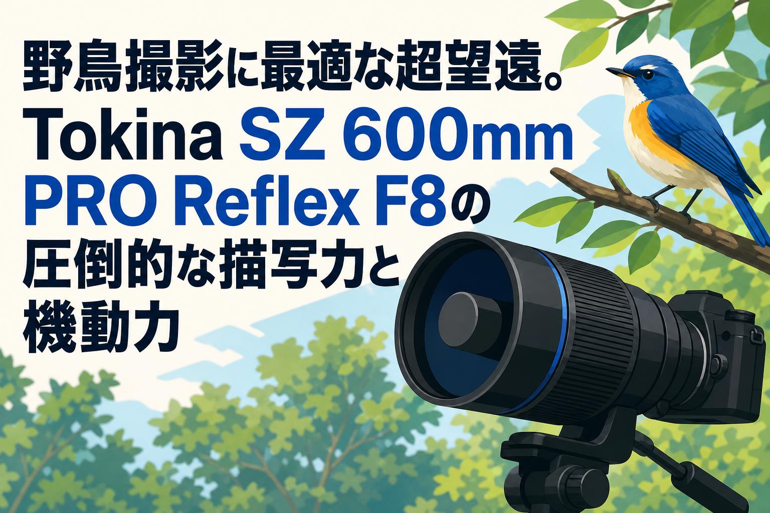 野鳥撮影に最適な超望遠。Tokina SZ 600mm PRO Reflex F8の圧倒的な