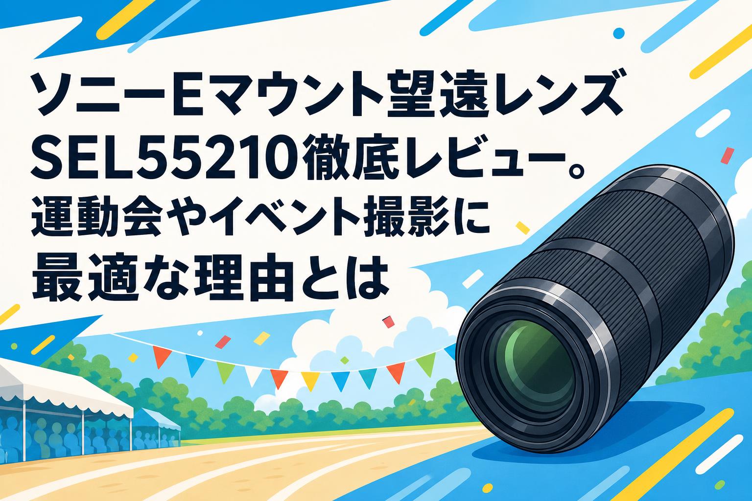 美品 SONY E 55-210mm⭐️望遠レンズ⭐️イベント行事に！⭐️ ソニーEマウント望遠レンズSEL55210徹底レビュー。運動会やイベント