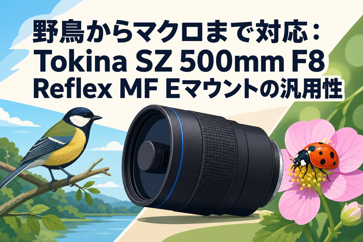 野鳥からマクロまで対応：Tokina SZ 500mm F8 Reflex MF Eマウントの