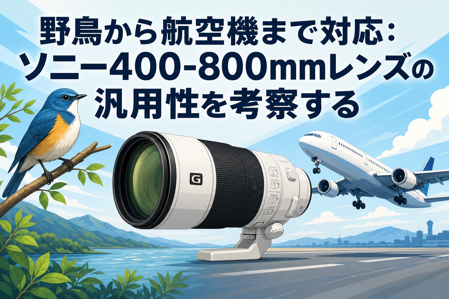 野鳥から航空機まで対応：ソニー400-800mmレンズの汎用性を考察する