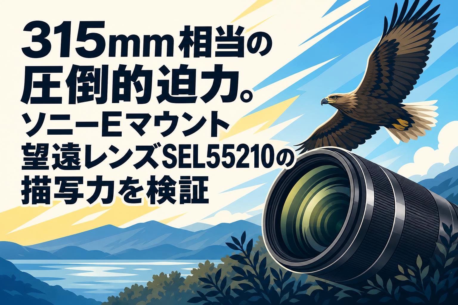 315mm相当の圧倒的迫力。ソニーEマウント望遠レンズSEL55210の描写力を