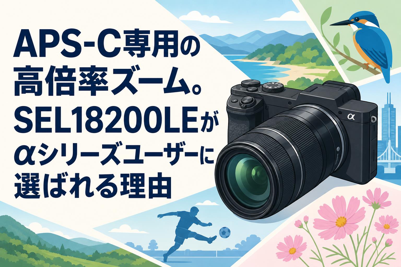 APS-C専用の高倍率ズーム。SEL18200LEがαシリーズユーザーに選ばれる