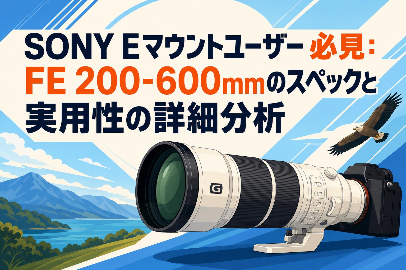 SONY Eマウントユーザー必見：FE 200-600mmのスペックと実用性の詳細