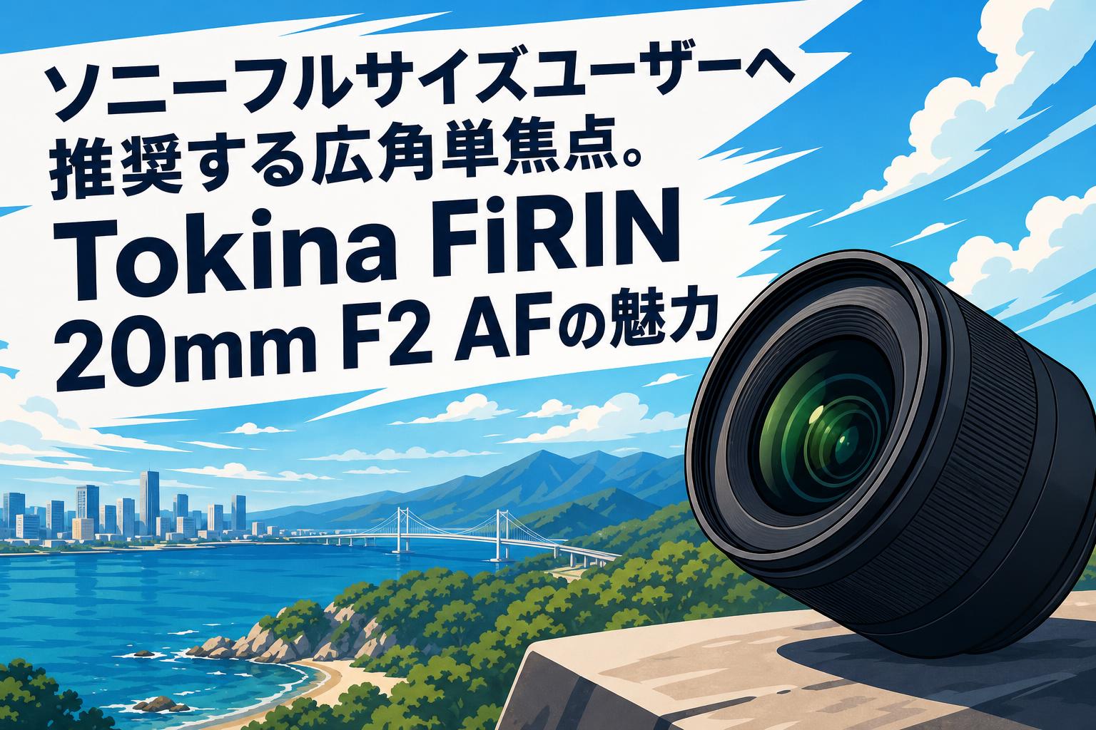 ソニーフルサイズユーザーへ推奨する広角単焦点。Tokina FiRIN 20mm F2