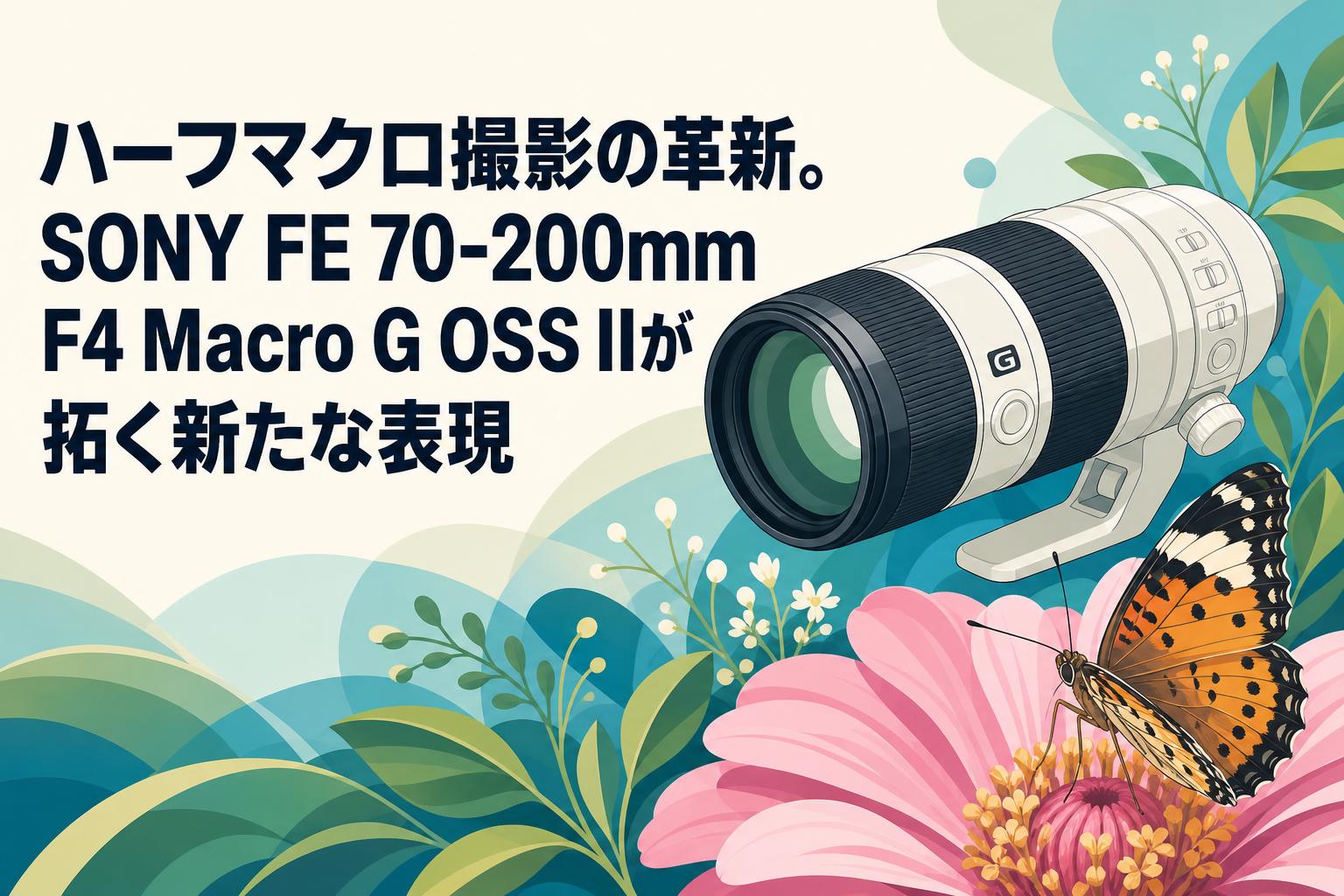 ハーフマクロ撮影の革新。SONY FE 70-200mm F4 Macro G OSS IIが拓く