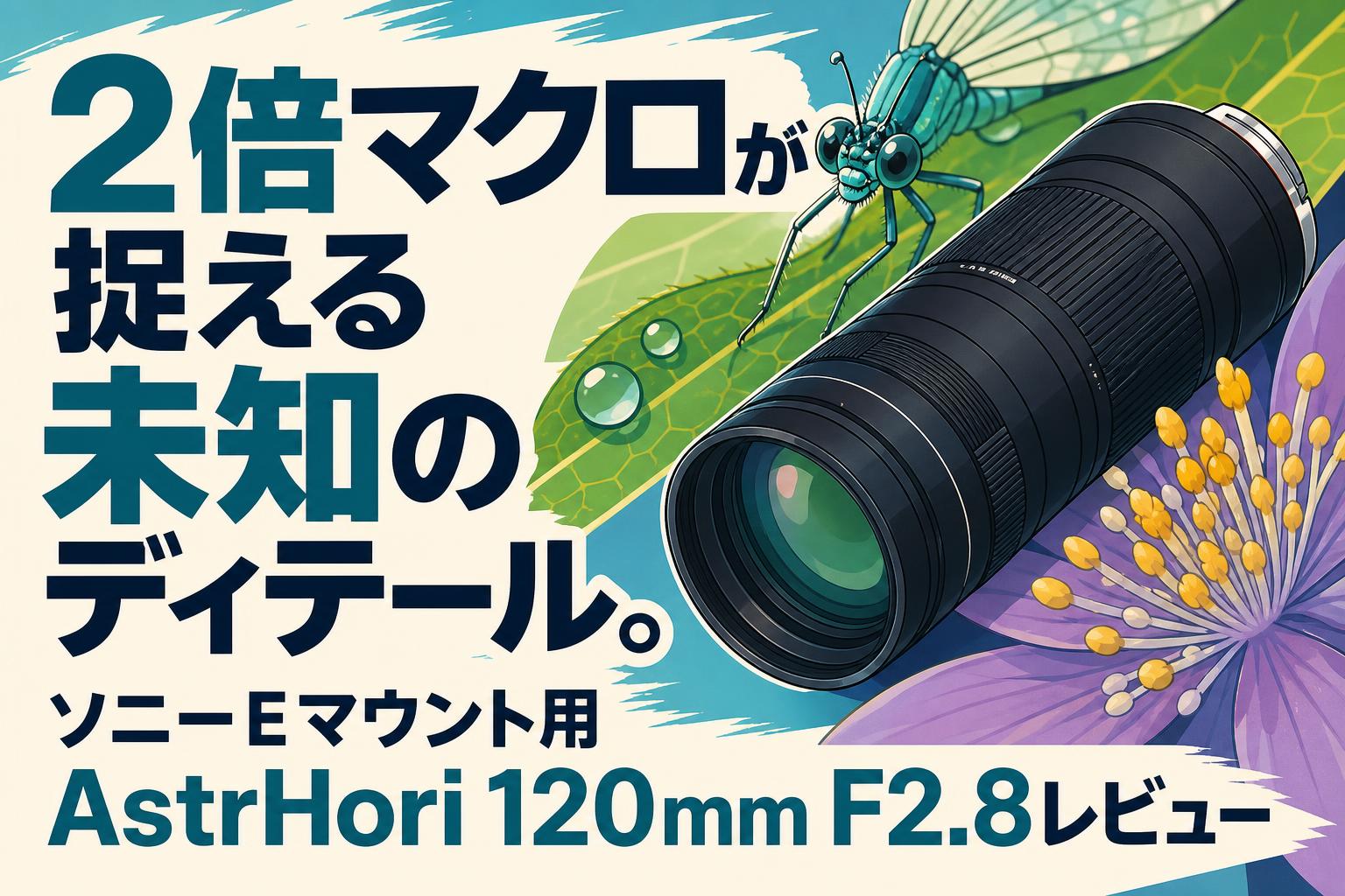 2倍マクロが捉える未知のディテール。ソニーEマウント用AstrHori 120mm
