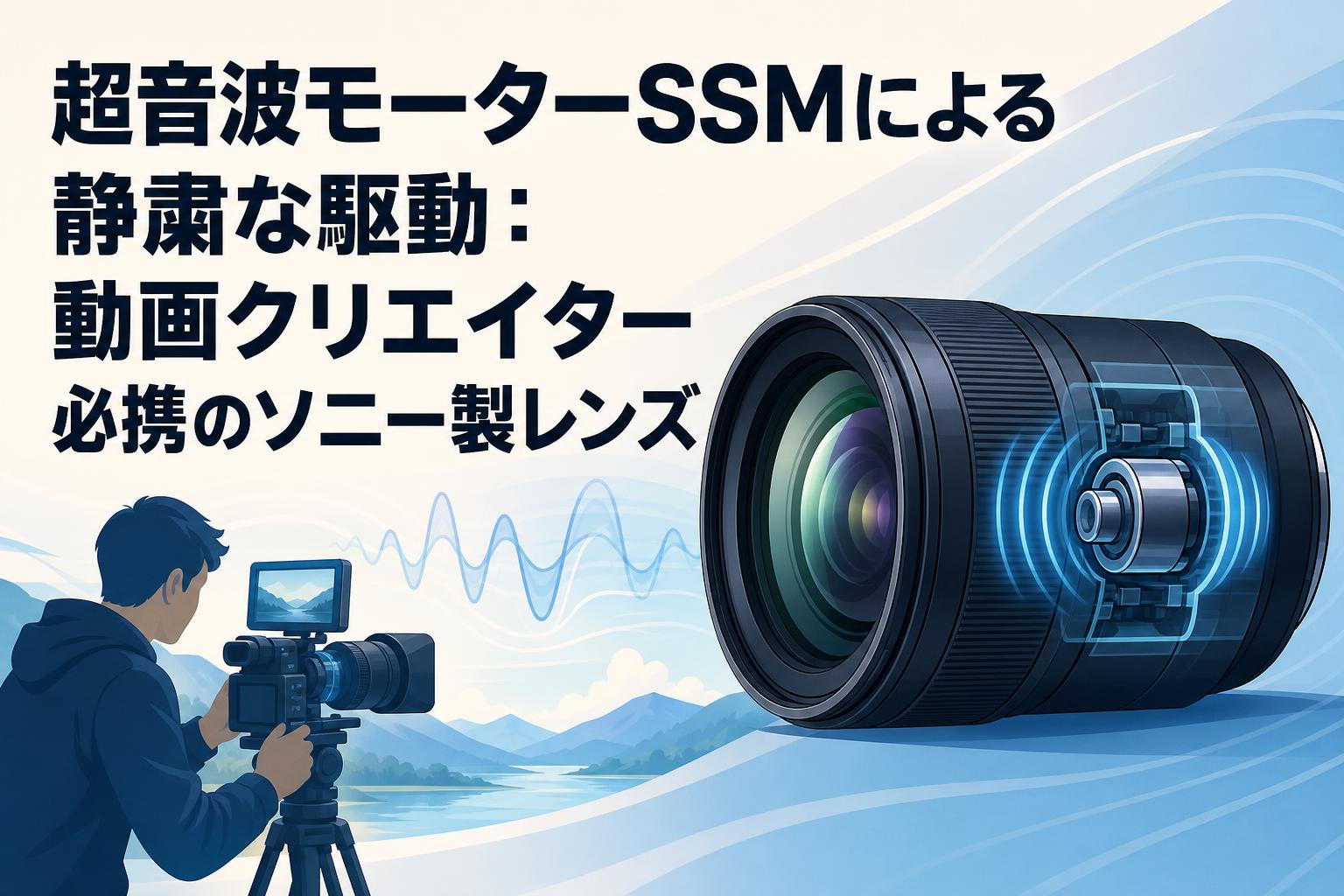 超音波モーターSSMによる静粛な駆動：動画クリエイター必携のソニー製