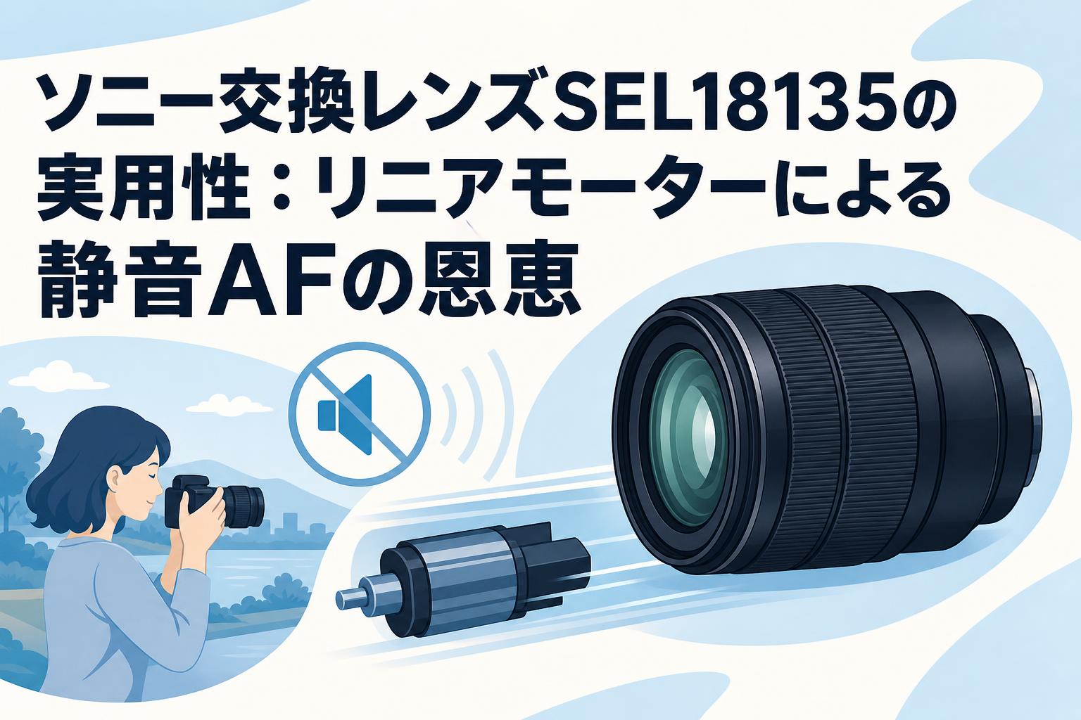 SONY カメラレンズ SEL18135 ソニー交換レンズSEL18135の実用性：リニアモーターによる静音AFの恩恵