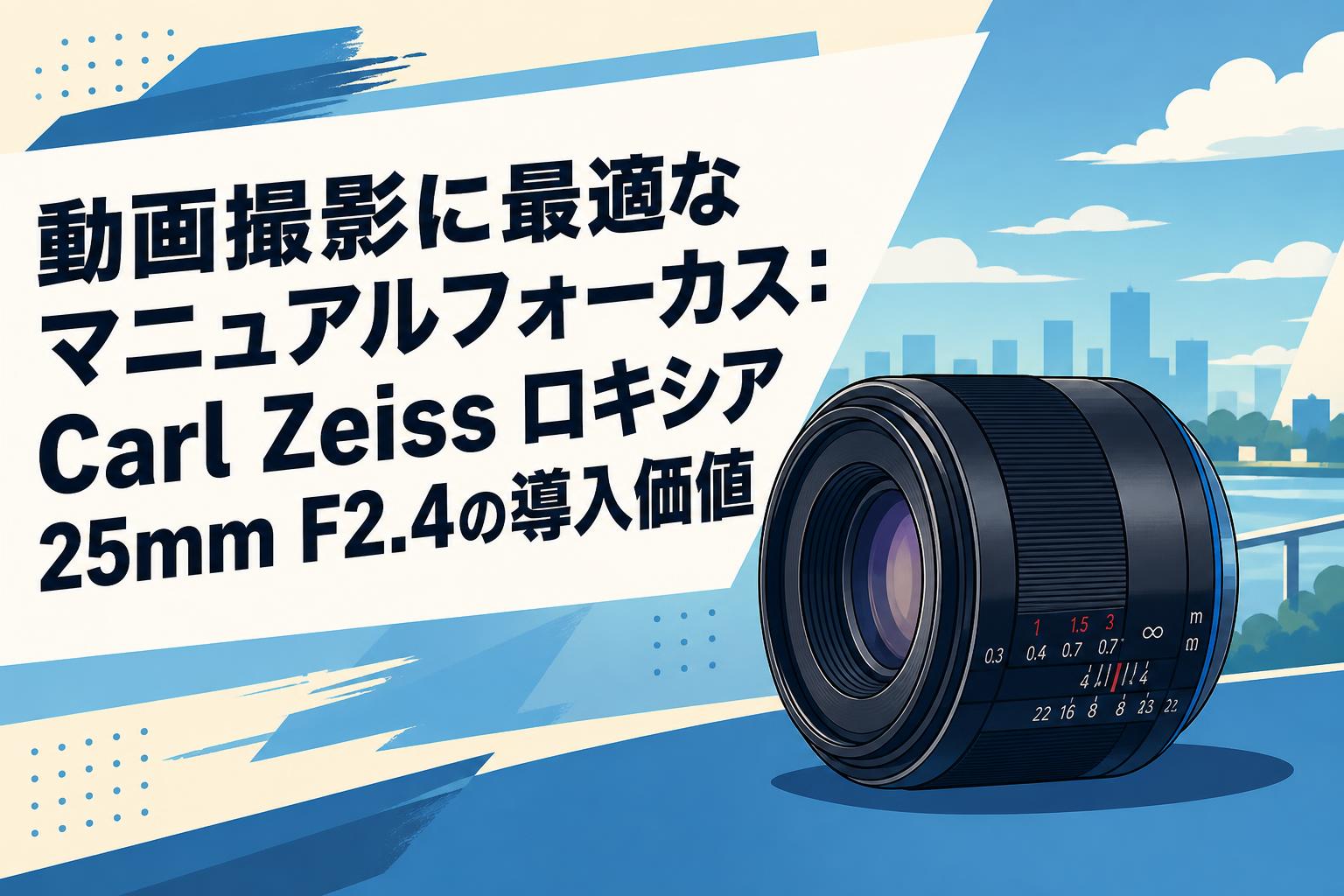 動画撮影に最適なマニュアルフォーカス：Carl Zeiss ロキシア 25mm F2