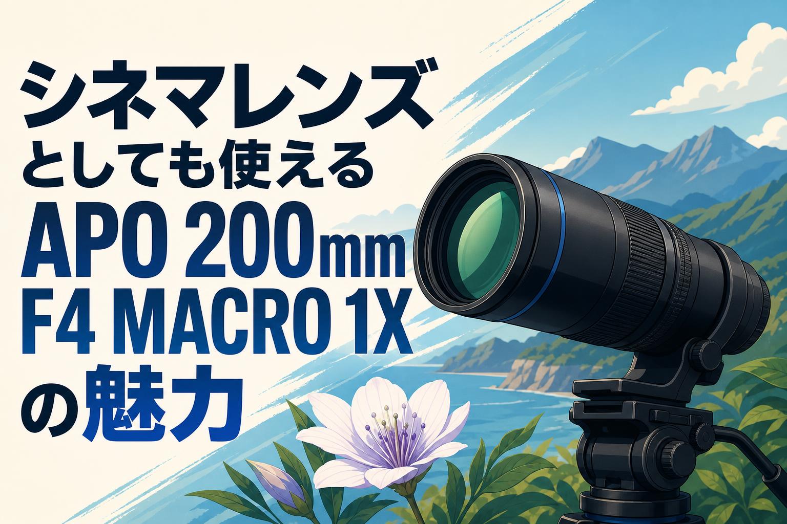 シネマレンズとしても使える APO 200mm F4 MACRO 1Xの魅力 | PANDA