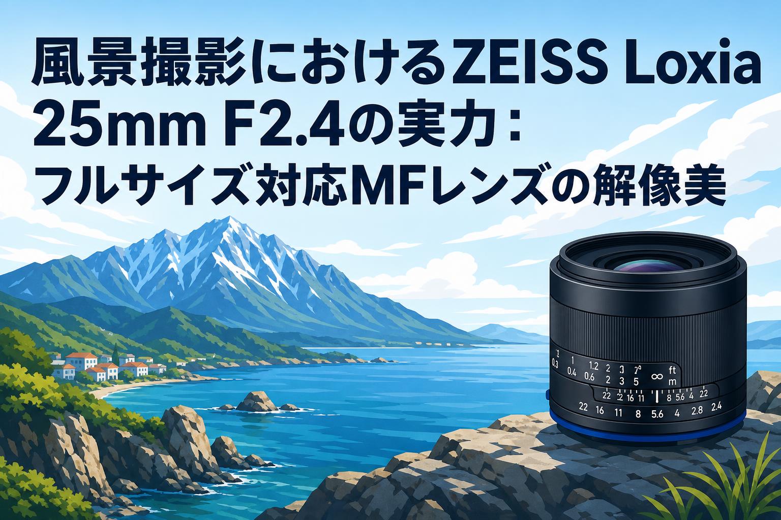 風景撮影におけるZEISS Loxia 25mm F2.4の実力：フルサイズ対応MF
