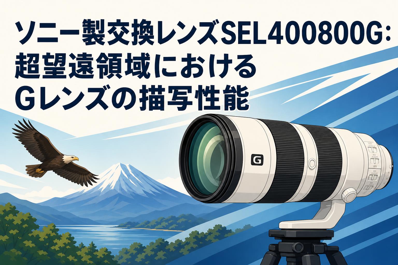 カメラ、レンズ、基盤まとめ ソニー製交換レンズSEL400800G：超望遠領域におけるGレンズの描写性能