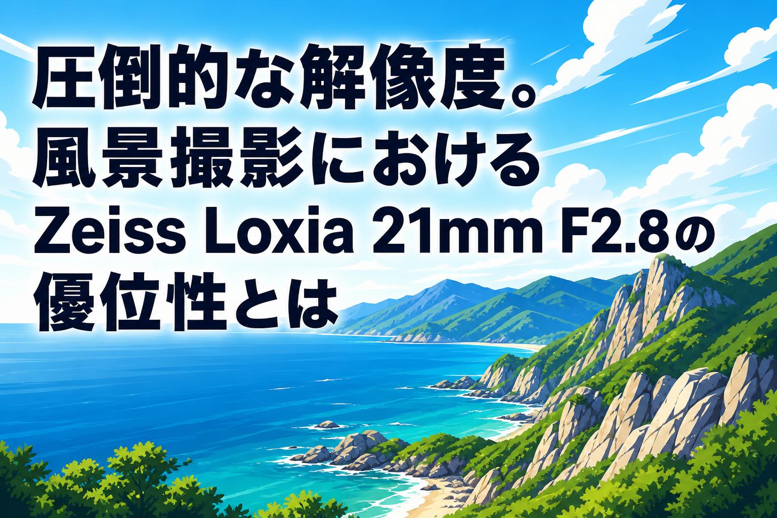 鮮やかな風景 圧倒的な解像度。風景撮影におけるZeiss Loxia 21mm F2.8の優位性とは