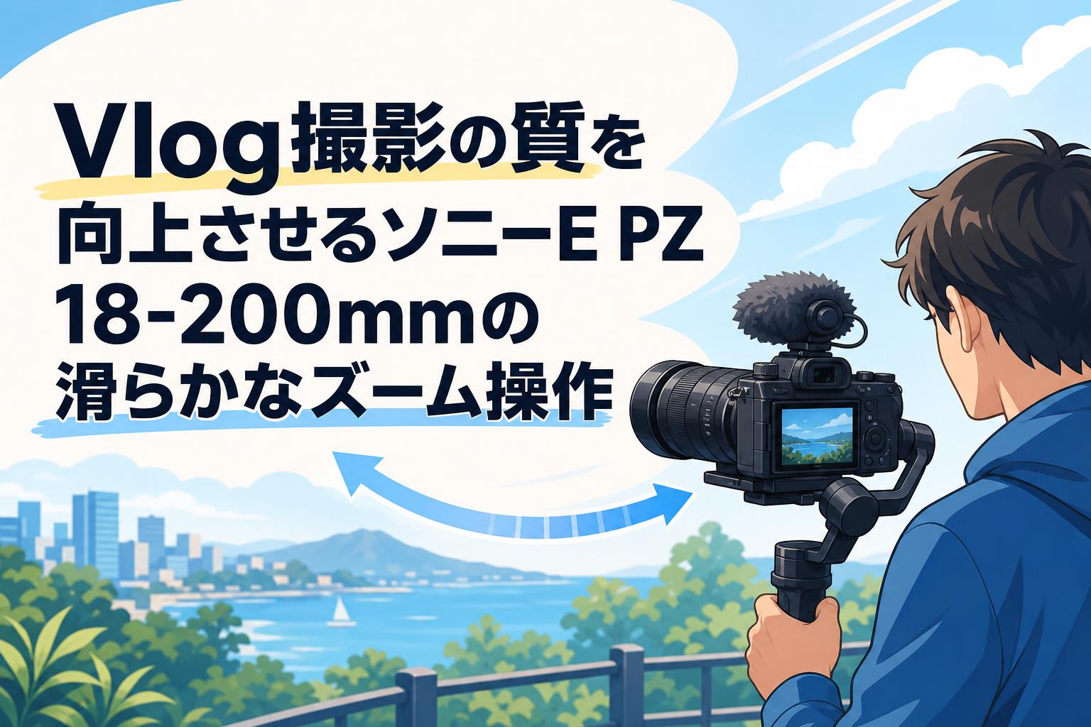 Vlog撮影の質を向上させるソニーE PZ 18-200mmの滑らかなズーム操作 