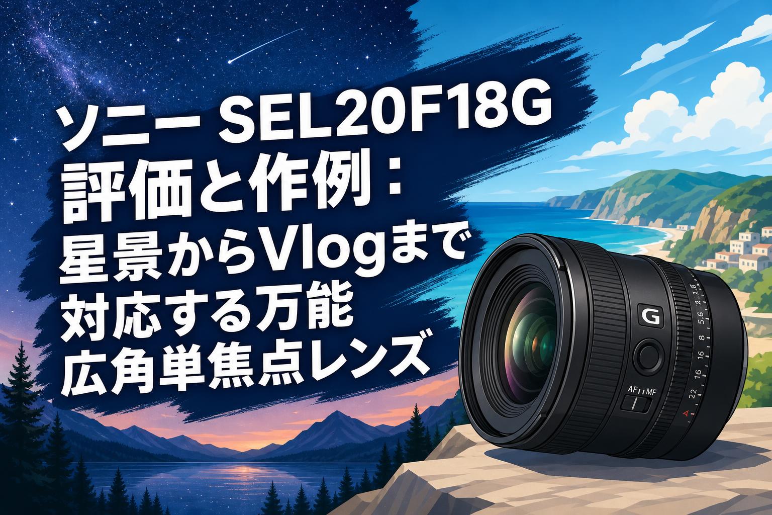 ソニー SEL20F18G 評価と作例：星景からVlogまで対応する万能広角単