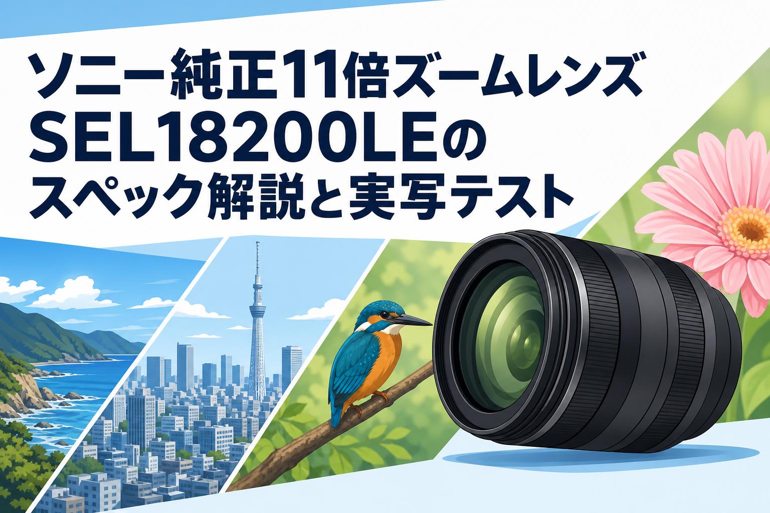 ソニー純正11倍ズームレンズSEL18200LEのスペック解説と実写テスト