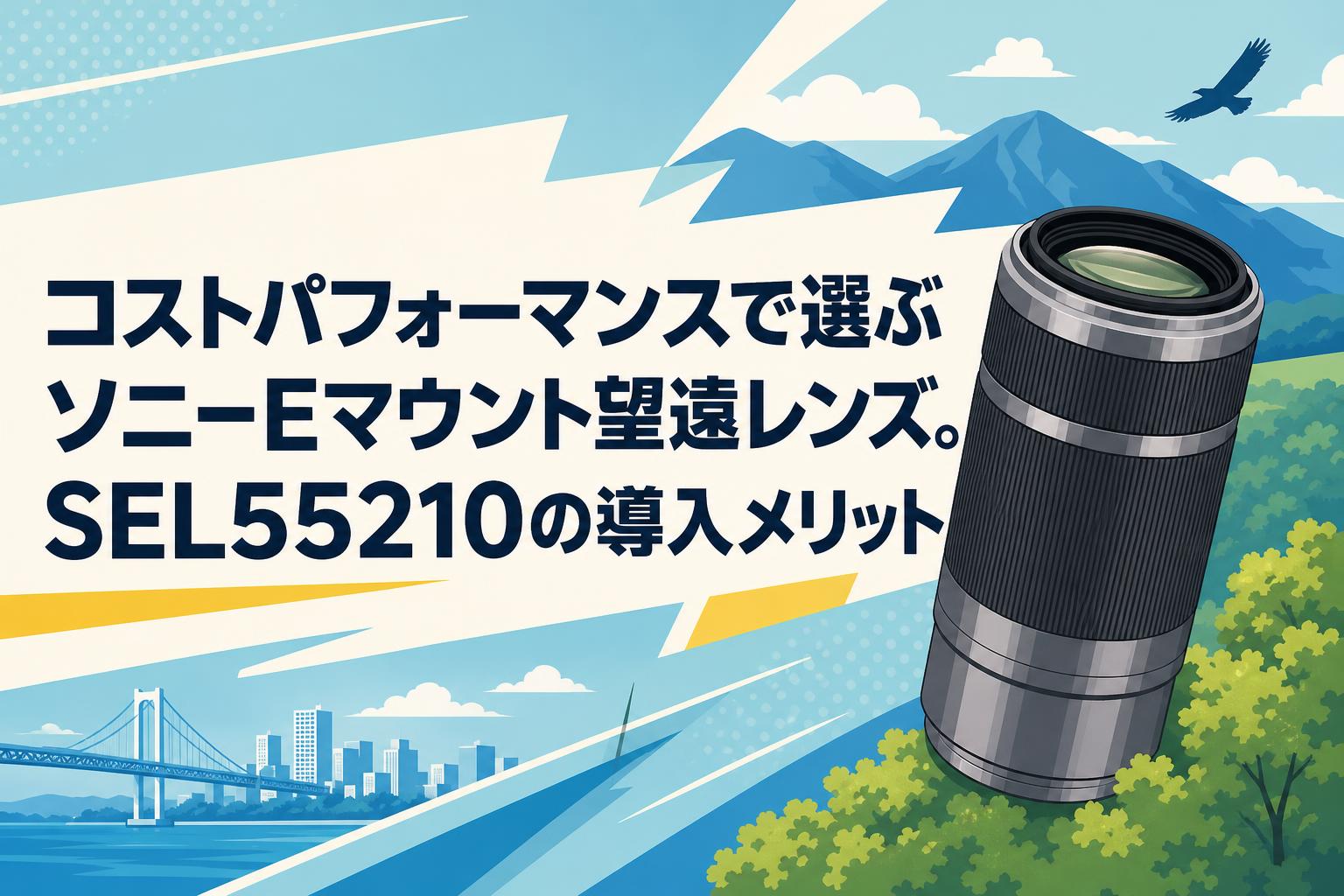 コストパフォーマンスで選ぶソニーEマウント望遠レンズ。SEL55210の