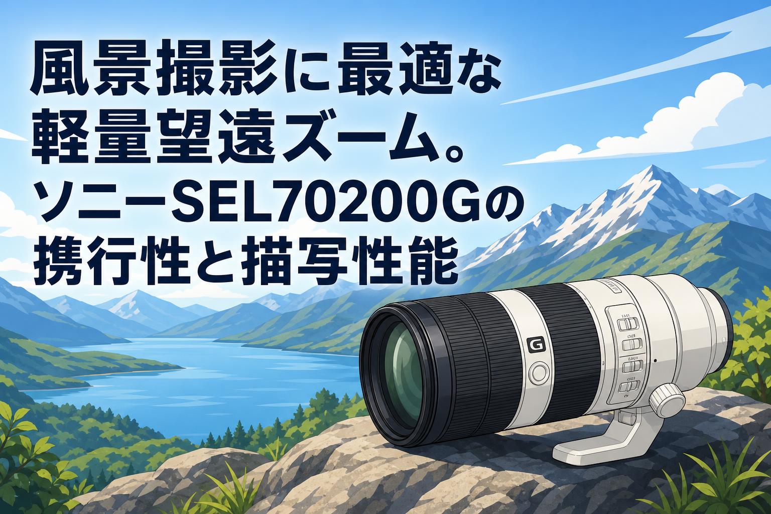 風景撮影に最適な軽量望遠ズーム。ソニーSEL70200Gの携行性と描写性能