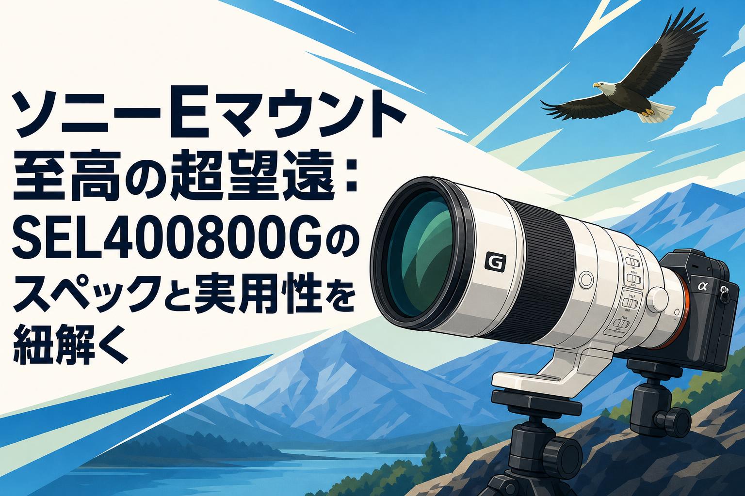 ソニーEマウント至高の超望遠：SEL400800Gのスペックと実用性を紐解く