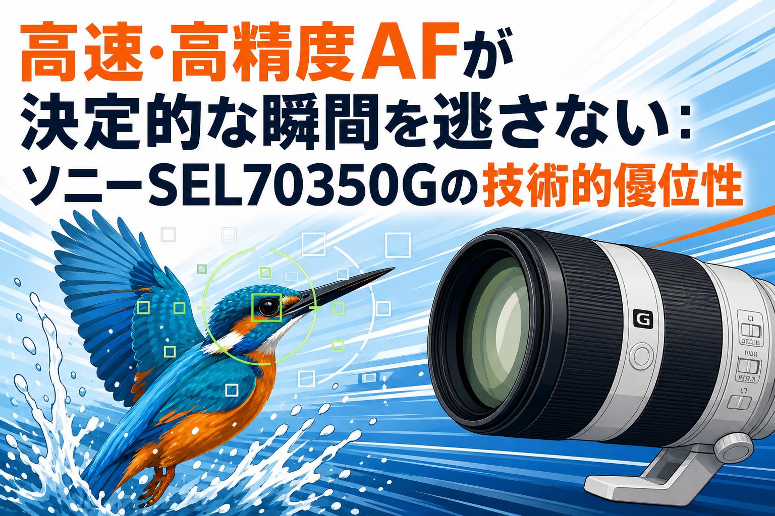 高速・高精度AFが決定的な瞬間を逃さない：ソニーSEL70350Gの技術的