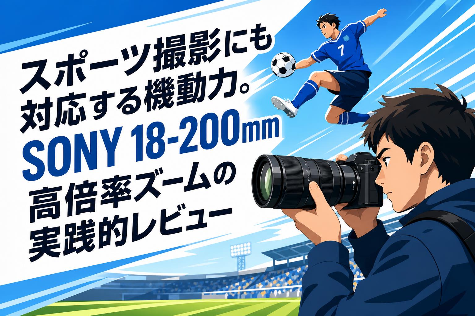 スポーツ撮影にも対応する機動力。SONY 18-200mm高倍率ズームの実践的