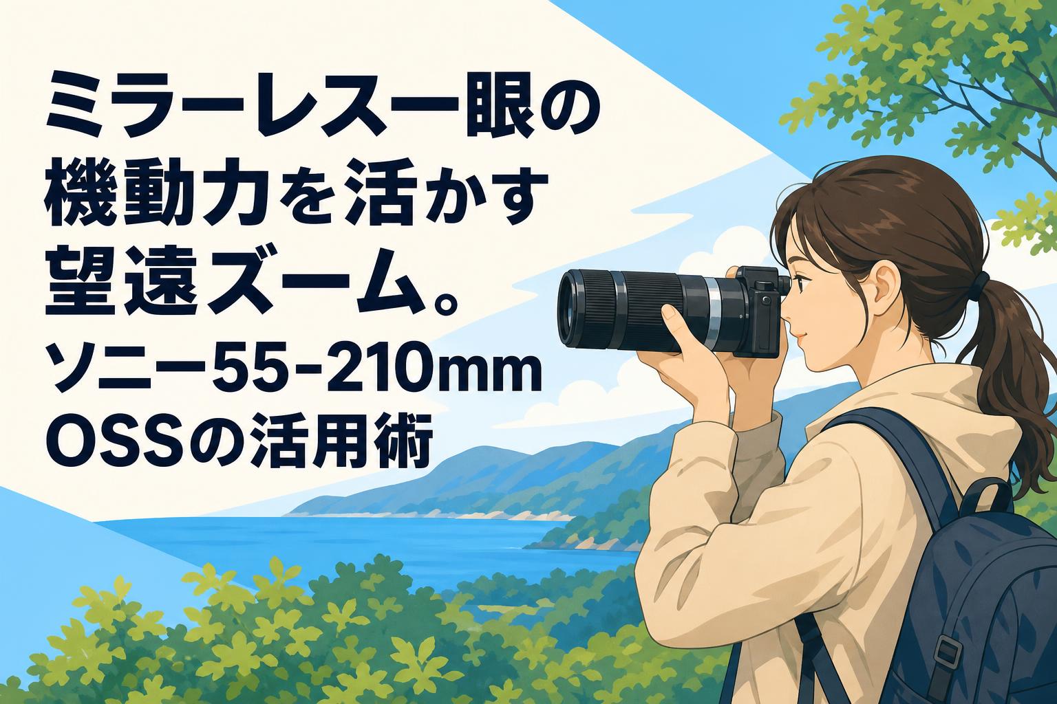 ミラーレス一眼の機動力を活かす望遠ズーム。ソニー55-210mm OSSの活用