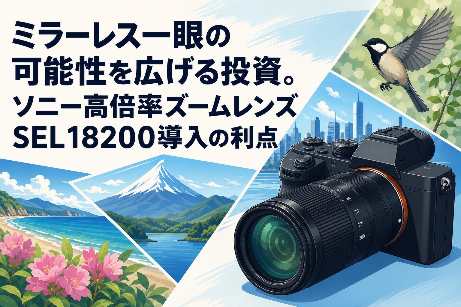 ミラーレス一眼の可能性を広げる投資。ソニー高倍率ズームレンズ