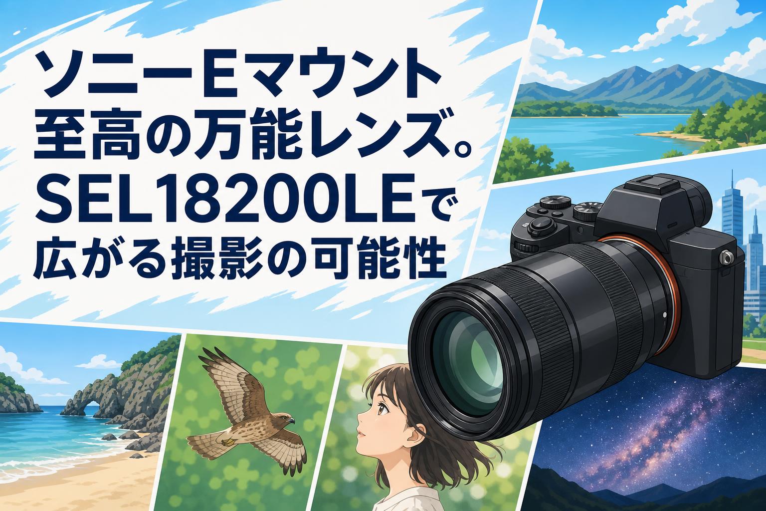 ソニーEマウント至高の万能レンズ。SEL18200LEで広がる撮影の可能性