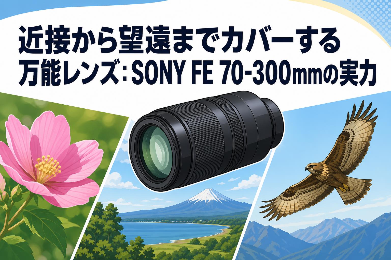 近接から望遠までカバーする万能レンズ：SONY FE 70-300mmの実力