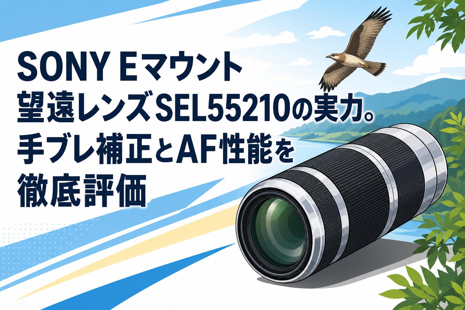 SONY Eマウント望遠レンズSEL55210の実力。手ブレ補正とAF性能を徹底