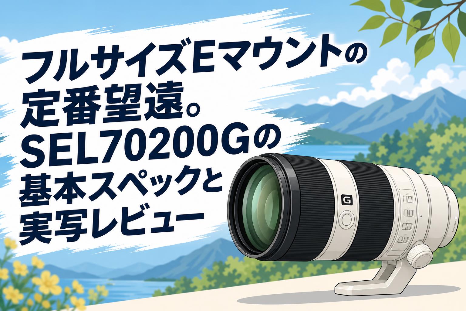 フルサイズEマウントの定番望遠。SEL70200Gの基本スペックと実写
