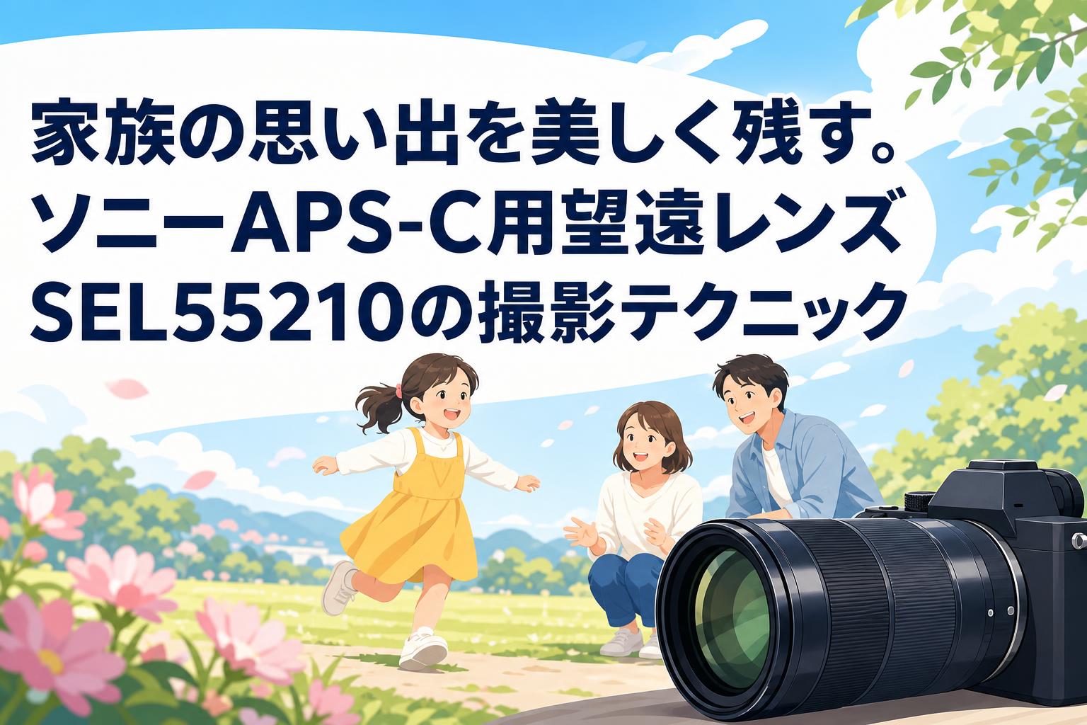 家族の思い出を美しく残す。ソニーAPS-C用望遠レンズSEL55210の撮影