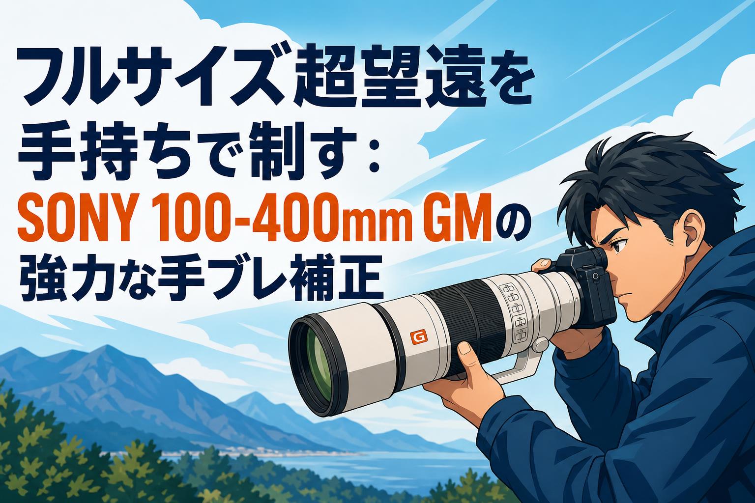 フルサイズ超望遠を手持ちで制す：SONY 100-400mm GMの強力な手ブレ