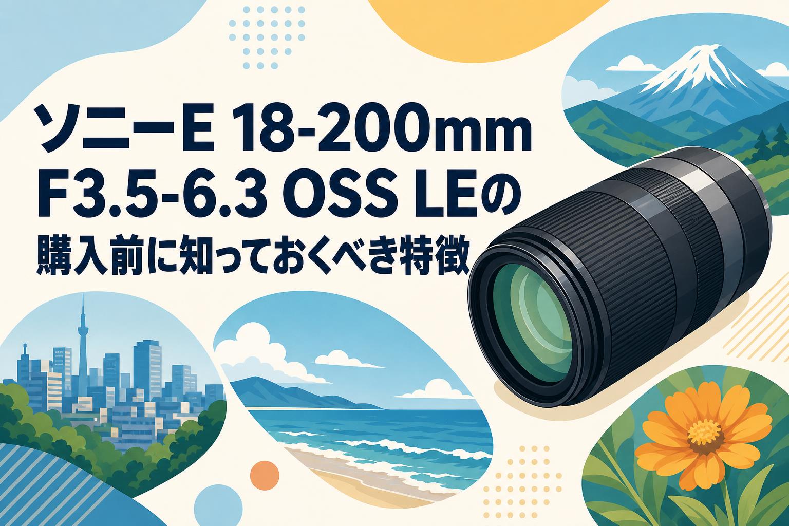 ソニーE 18-200mm F3.5-6.3 OSS LEの購入前に知っておくべき特徴