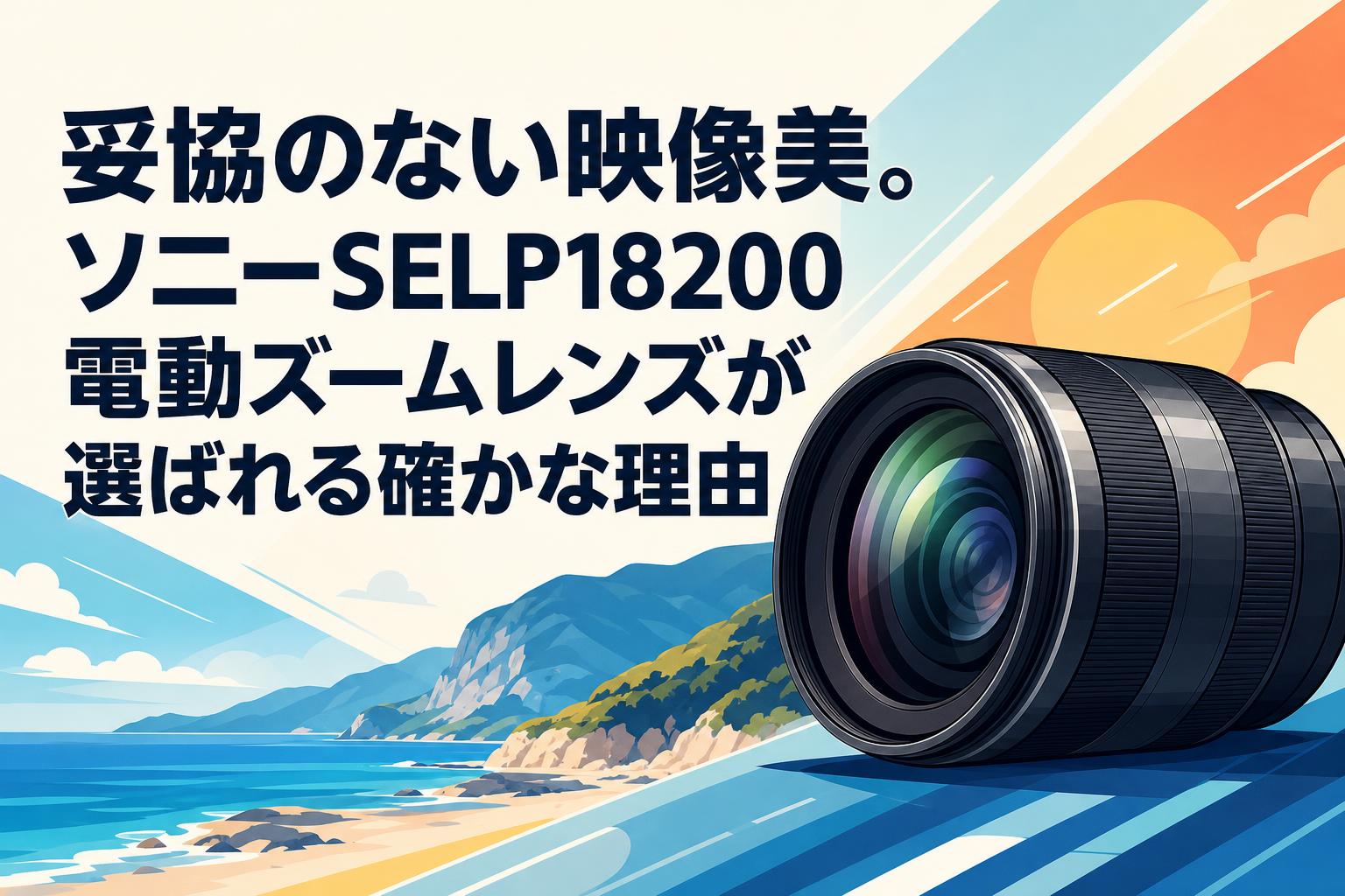 SONY SELP18200 OSS 美品 動作良好 電動ズーム 妥協のない映像美。ソニーSELP18200電動ズームレンズが選ばれる確かな