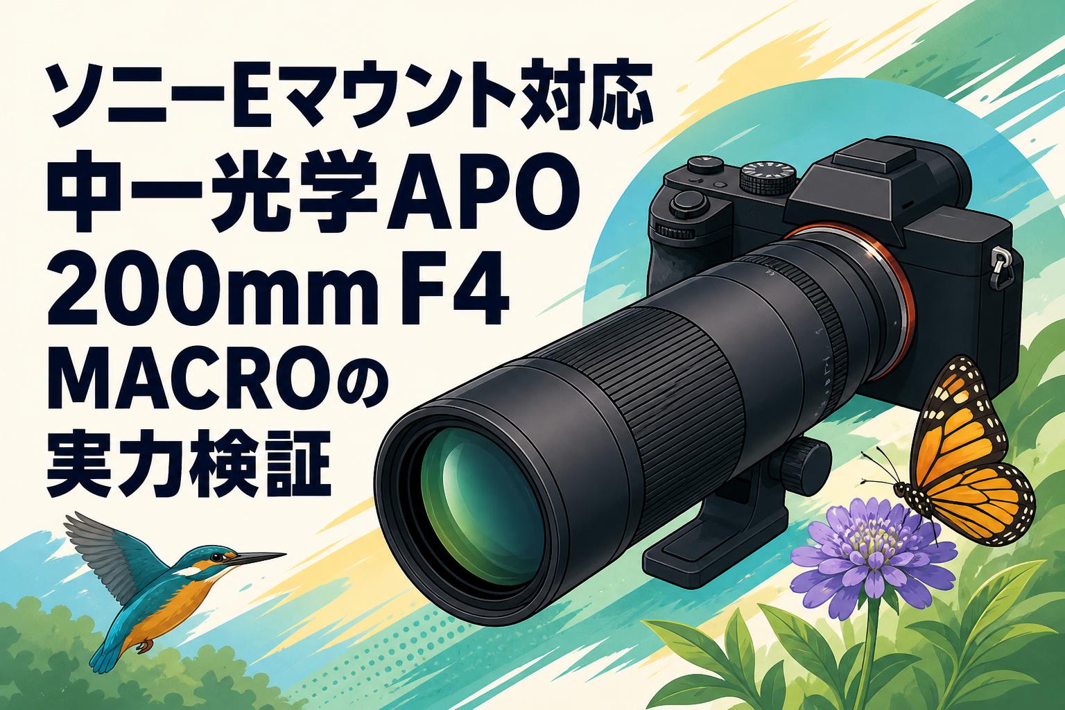 ソニーEマウント対応 中一光学APO 200mm F4 MACROの実力検証 | PANDA