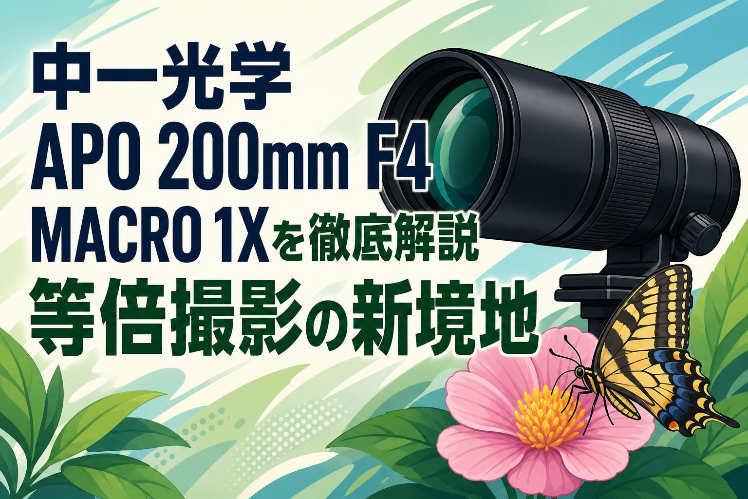 中一光学 APO 200mm F4 MACRO 1Xを徹底解説 等倍撮影の新境地 | PANDA