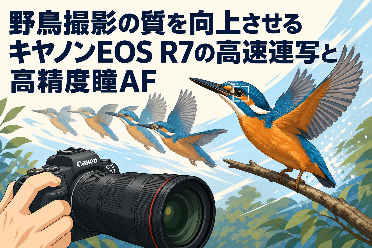 ❤️迫力ズーム❤️Canon 75-300mm❤️野鳥・飛行機撮影❤️ 野鳥撮影の質を向上させるキヤノンEOS R7の高速連写と高精度瞳AF