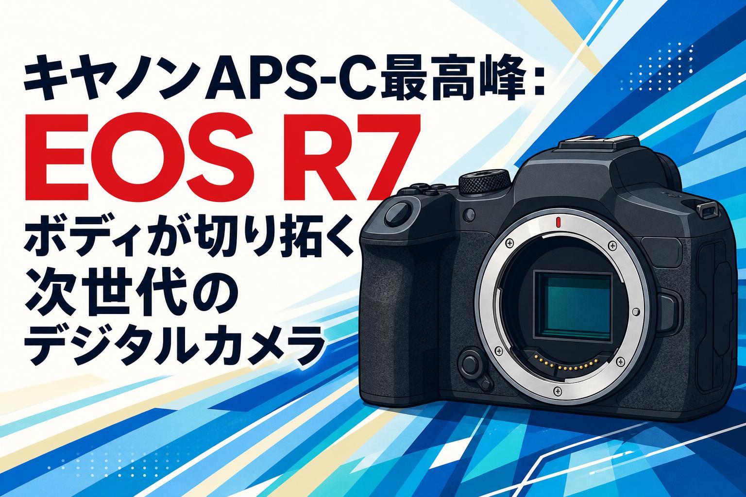 キヤノンAPS-C最高峰：EOS R7ボディが切り拓く次世代のデジタルカメラ