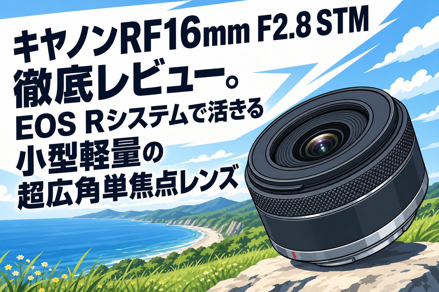 キヤノンRF16mm F2.8 STM徹底レビュー。EOS Rシステムで活きる小型軽量