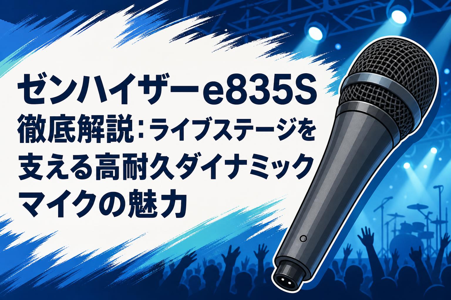 ゼンハイザーe835S徹底解説：ライブステージを支える高耐久