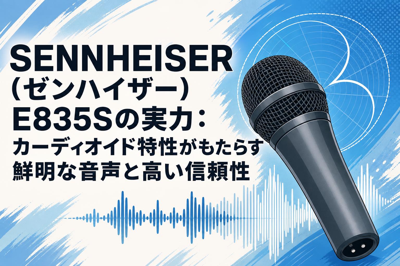 良さま専用！ SENNHEISER（ゼンハイザー）E835Sの実力：カーディオイド特性が