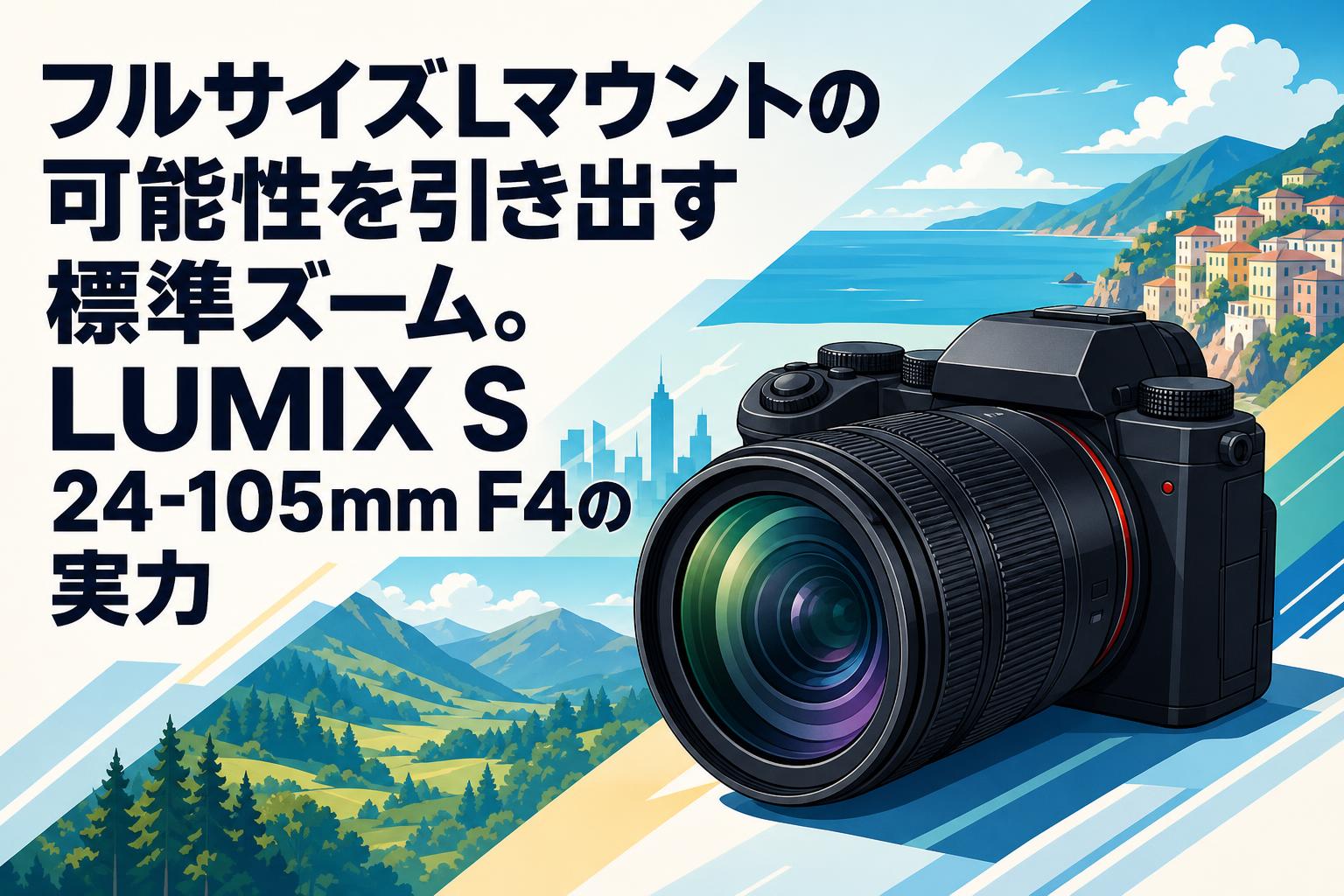 フルサイズLマウントの可能性を引き出す標準ズーム。LUMIX S 24-105mm