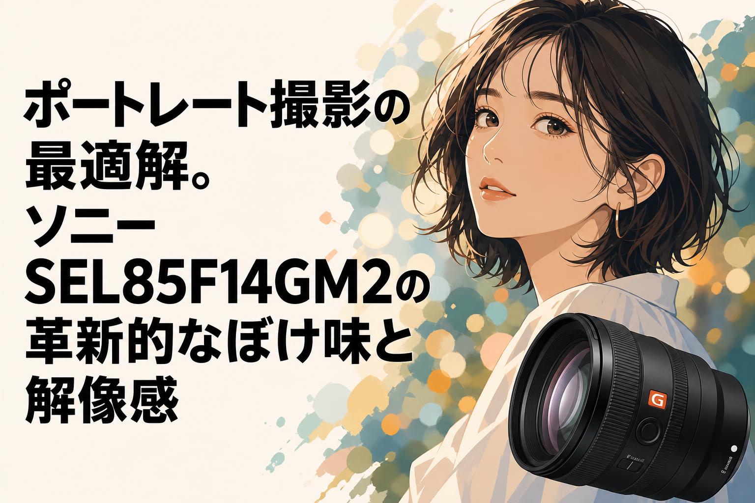 sel85f14gm2 今週末には金額戻します。 ポートレート撮影の最適解。ソニー SEL85F14GM2の革新的なぼけ味と解像
