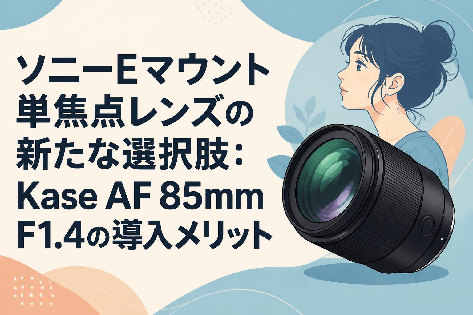 ソニーEマウント単焦点レンズの新たな選択肢：Kase AF 85mm F1.4の導入