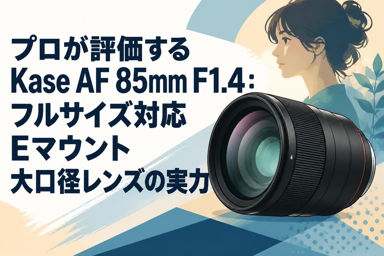 プロが評価するKase AF 85mm F1.4：フルサイズ対応Eマウント大口径