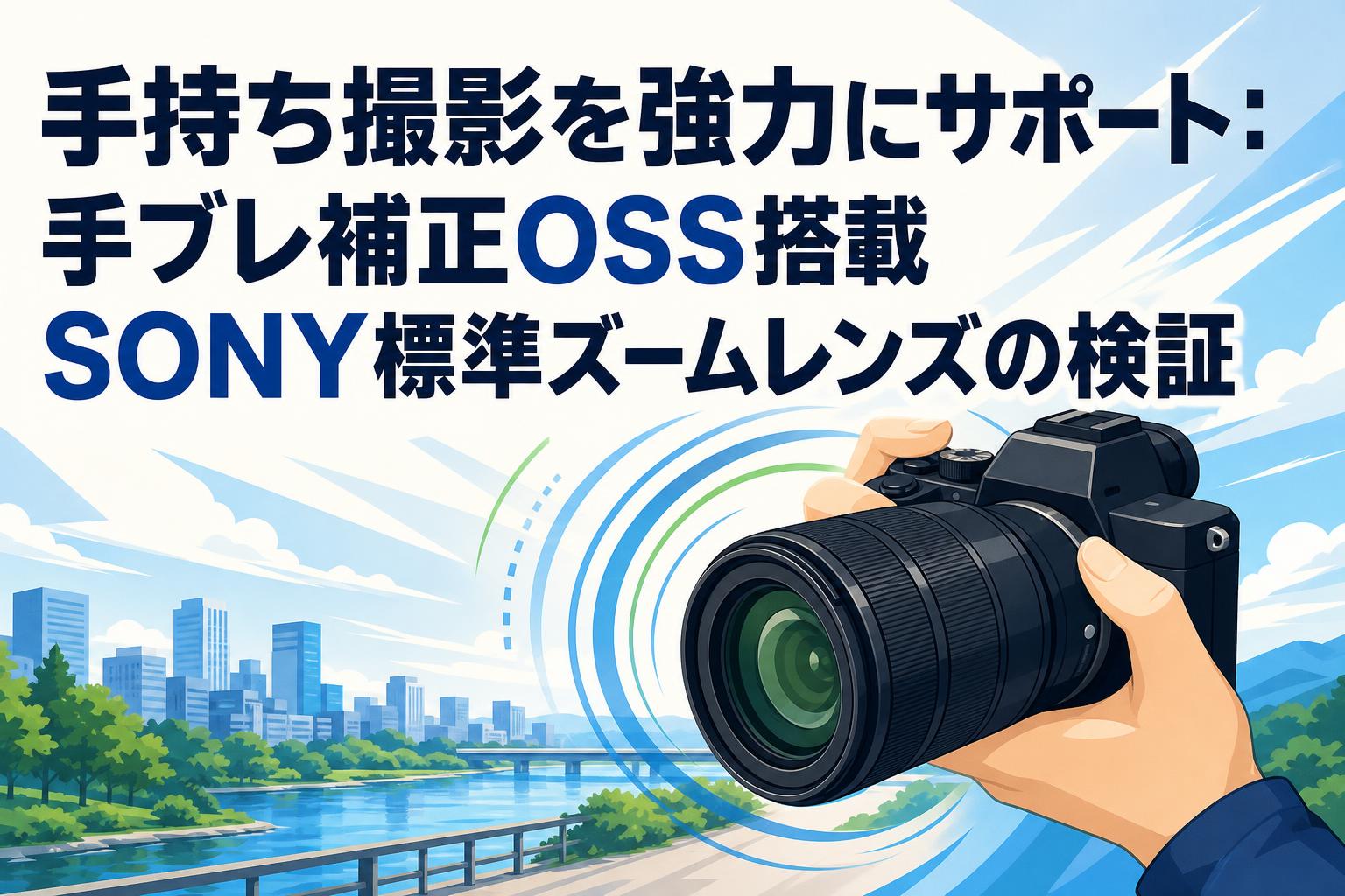 手持ち撮影を強力にサポート：手ブレ補正OSS搭載SONY標準ズームレンズ