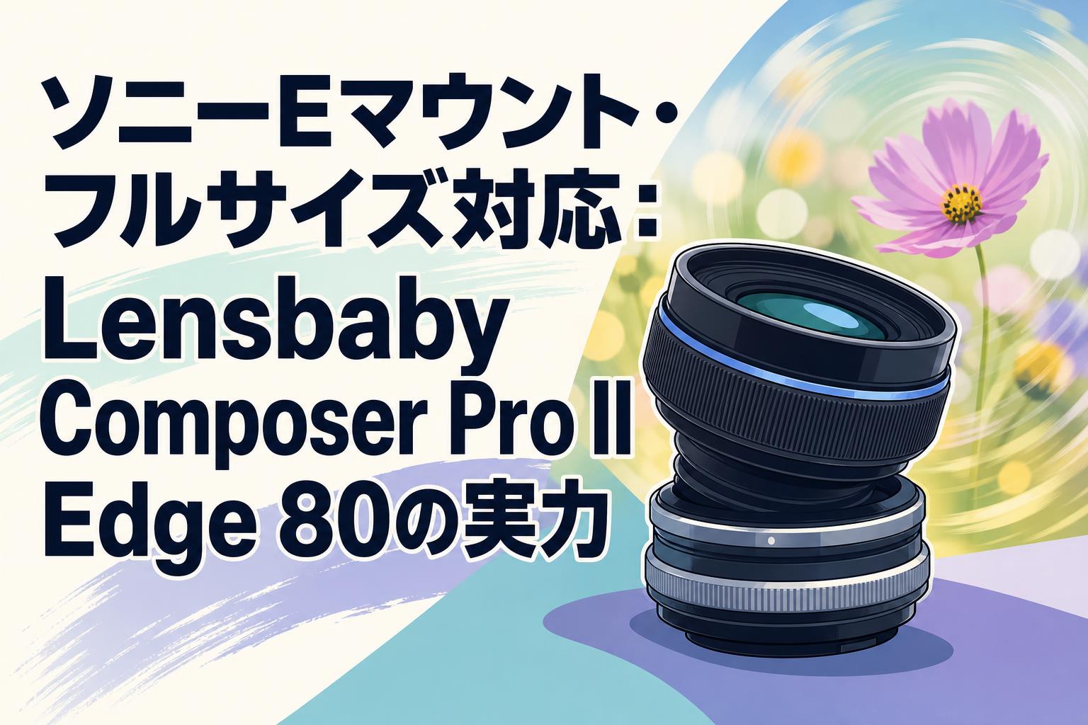 ソニーEマウント・フルサイズ対応：Lensbaby Composer Pro II Edge 80