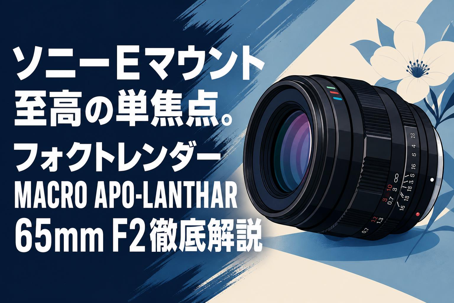 元箱付き 極上品 MACRO APO-LANTHAR 65mm F2 ソニーE ソニーEマウント至高の単焦点。フォクトレンダー MACRO APO-LANTHAR