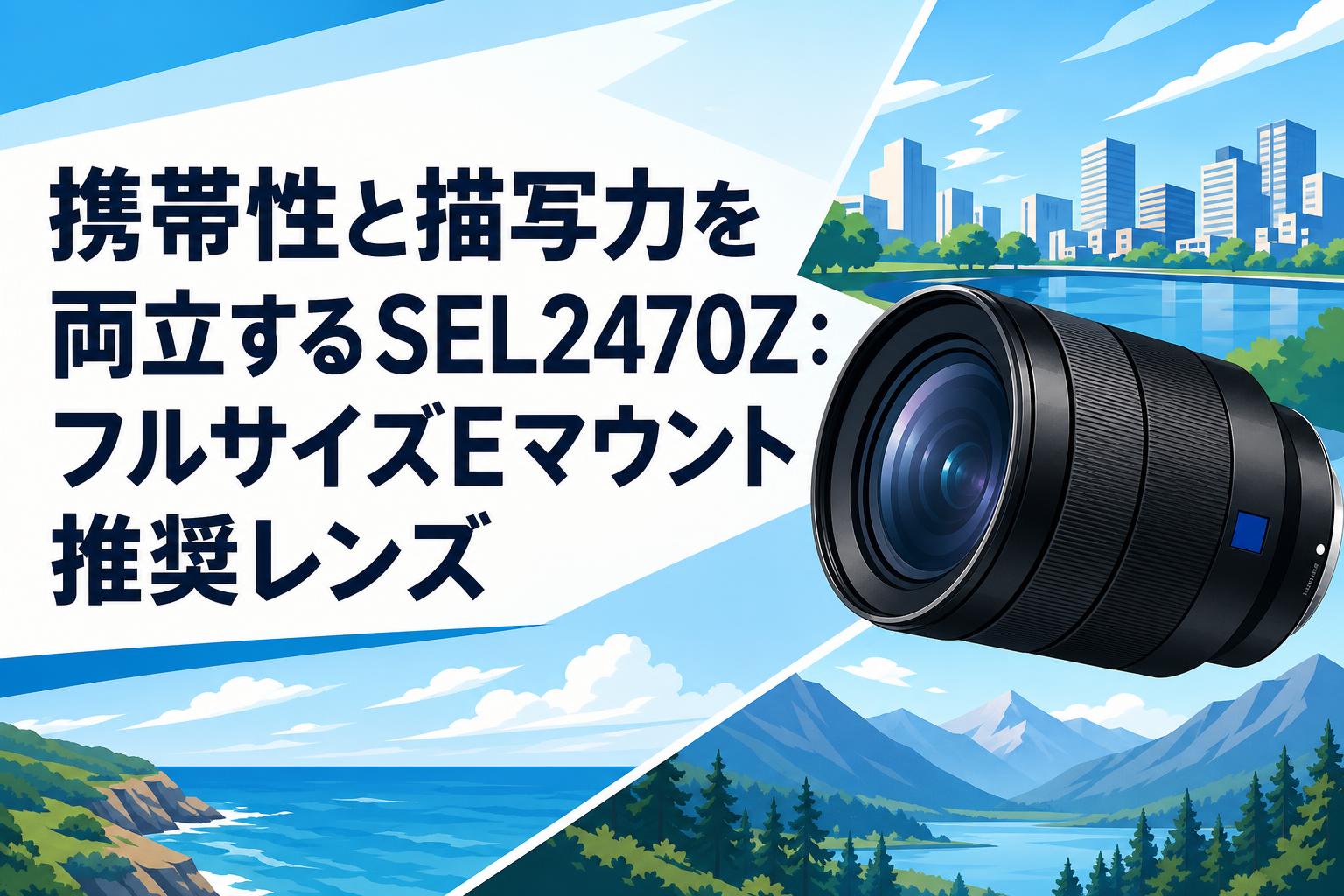 携帯性と描写力を両立するSEL2470Z：フルサイズEマウント推奨レンズ